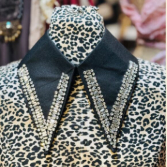 Paris Rhinestone Faux Collar Set - Picture 3 of 4